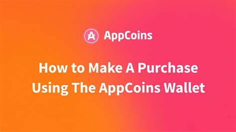 How To Use The AppCoins Wallet .